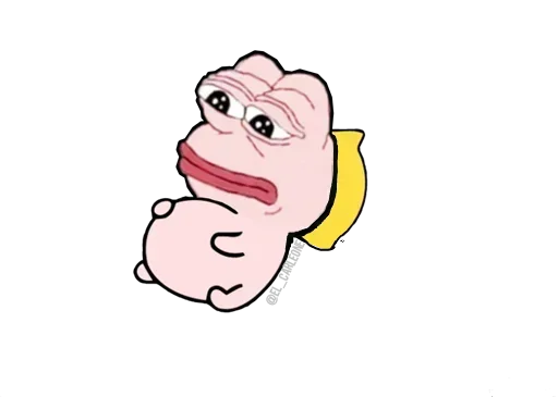 ☹️ Стикер «Pink Pepe» для Telegram