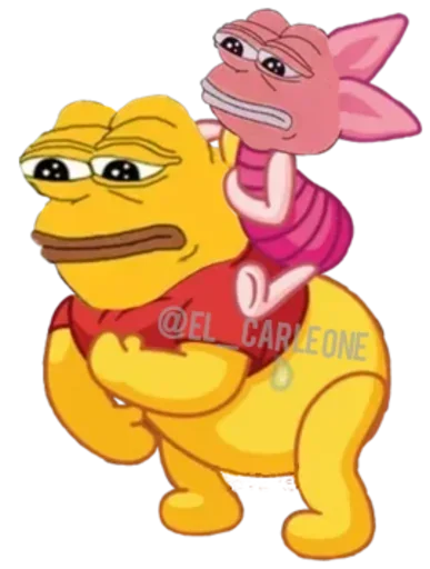 ☹️ Стикер «Pink Pepe» для Telegram