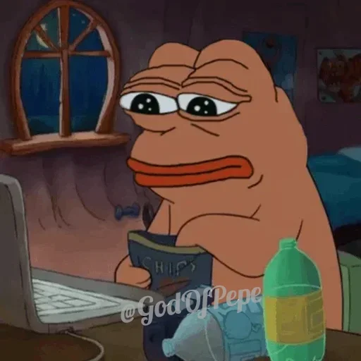 🤔 Стикер «Pink Pepe» для Telegram