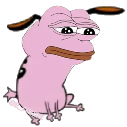 😫 Стикер «Pink Pepe» для Telegram