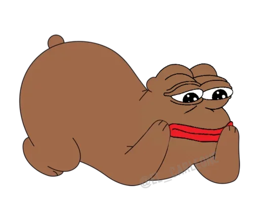 😫 Стикер «Pink Pepe» для Telegram