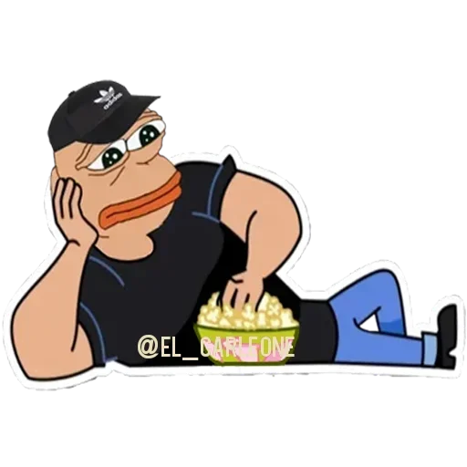 😟 Стикер «Pink Pepe» для Telegram
