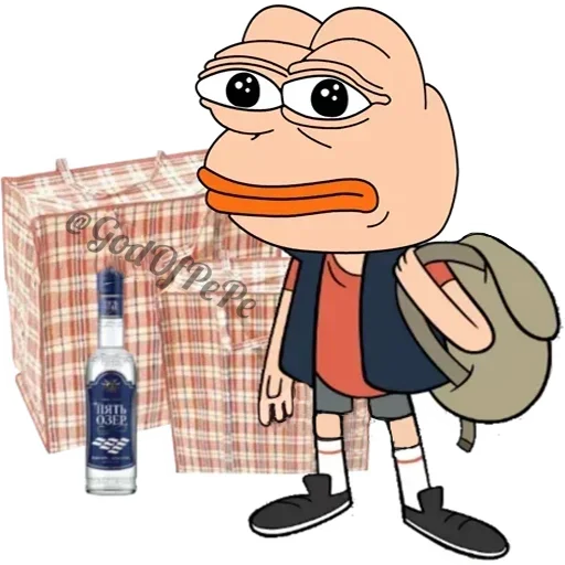 😕 Стикер «Pink Pepe» для Telegram