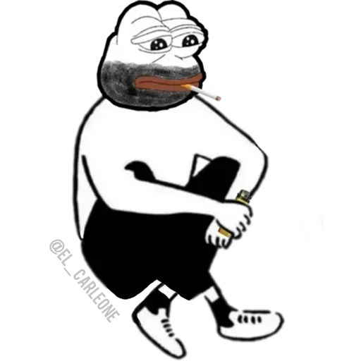 😟 Стикер «Pink Pepe» для Telegram