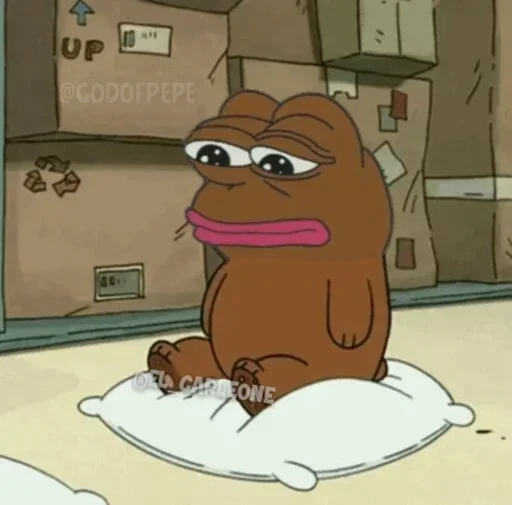 ☹️ Стикер «Pink Pepe» для Telegram