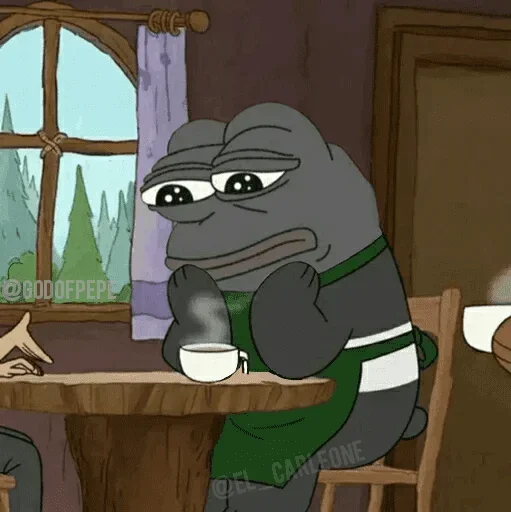 😕 Стикер «Pink Pepe» для Telegram