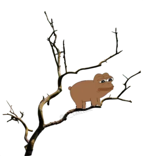 😕 Стикер «Pink Pepe» для Telegram