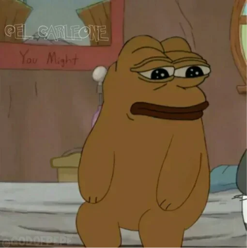 ☹️ Стикер «Pink Pepe» для Telegram