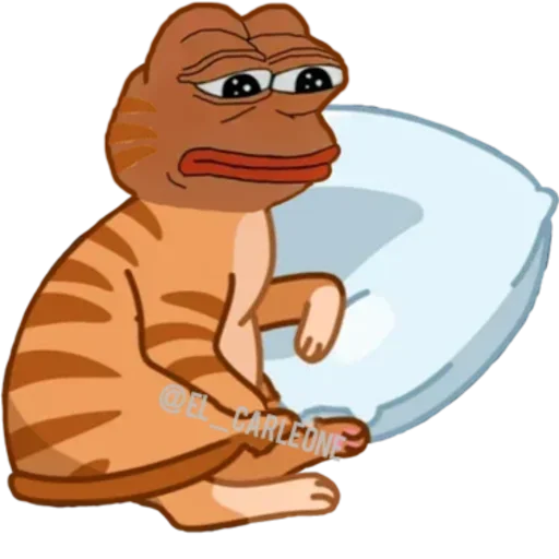 😕 Стикер «Pink Pepe» для Telegram