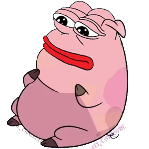Стикерпак Pink Pepe для Telegram
