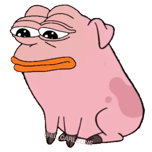 🙁 Стикер «Pink Pepe» для Telegram