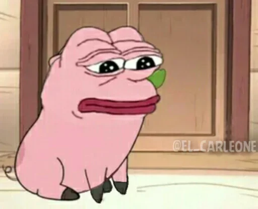 😐 Стикер «Pink Pepe» для Telegram