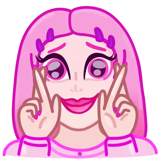 🥺 Стикер «Pink Petty» для Telegram