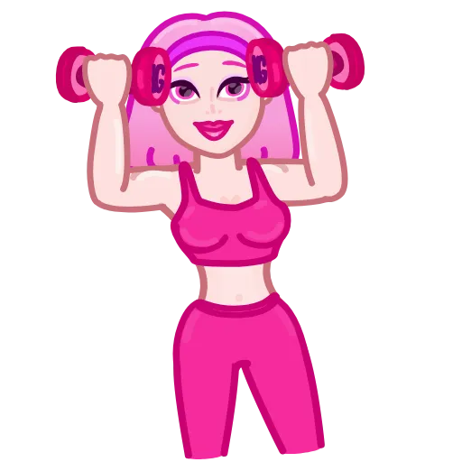 💪 Стикер «Pink Petty» для Telegram