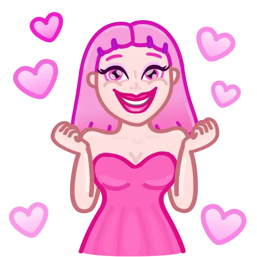 😄 Стикер «Pink Petty» для Telegram