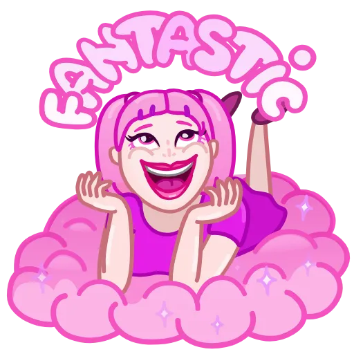😁 Стикер «Pink Petty» для Telegram