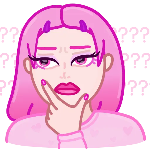 🤔 Стикер «Pink Petty» для Telegram