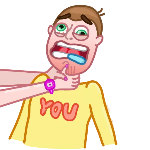 😡 Стикер «Pink Petty» для Telegram