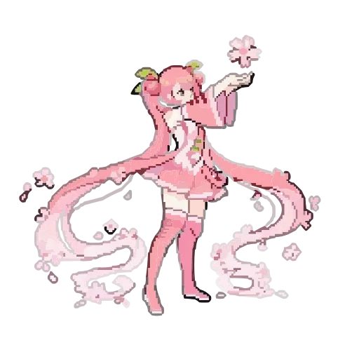 Стикер 32 Pink Pixel