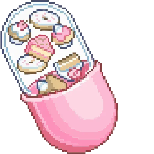 Стикер 12 Pink Pixel