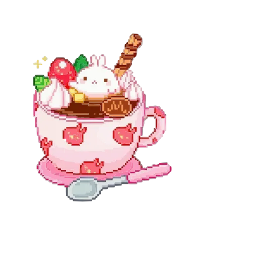 Стикер 17 Pink Pixel