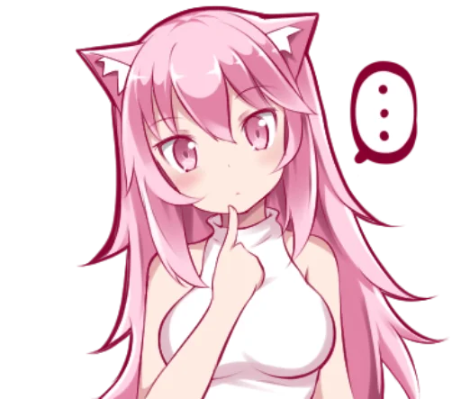 🤔 Стикер «PinkPuni» для Telegram