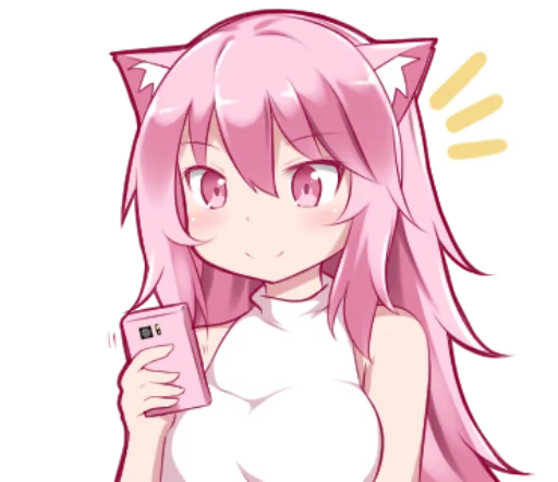 😙 Стикер «PinkPuni» для Telegram