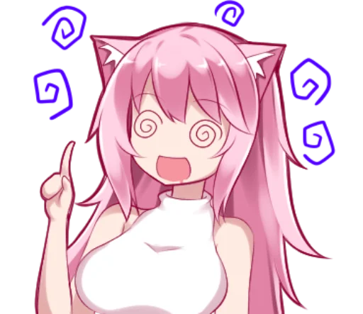 🥴 Стикер «PinkPuni» для Telegram