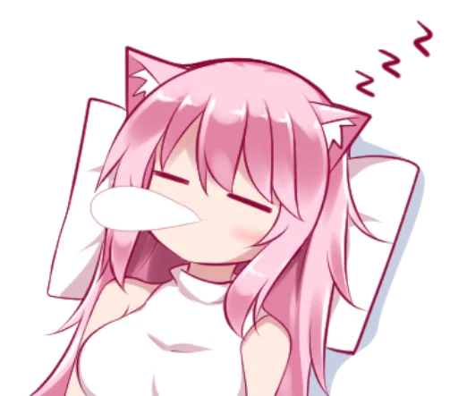 😴 Стикер «PinkPuni» для Telegram