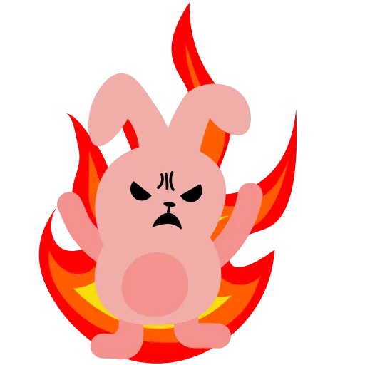 😙 Стикер «Pink Rabbit» для Telegram