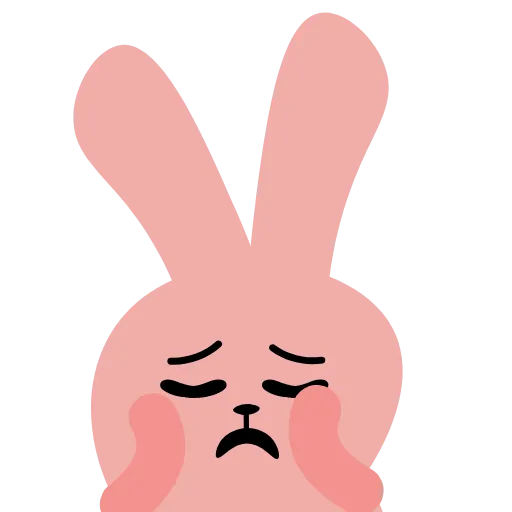 😜 Стикер «Pink Rabbit» для Telegram