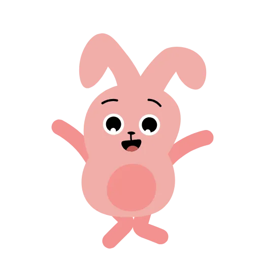 😚 Стикер «Pink Rabbit» для Telegram