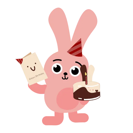 🤨 Стикер «Pink Rabbit» для Telegram