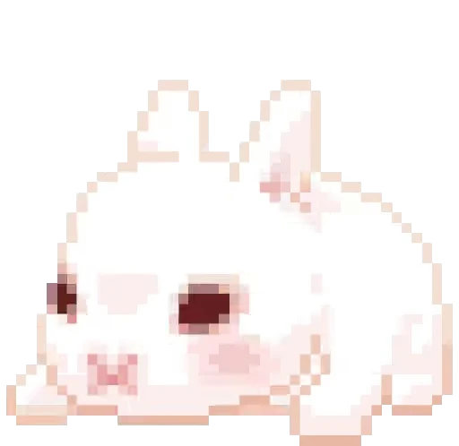 🐰 Стикер «White and Pink» для Telegram