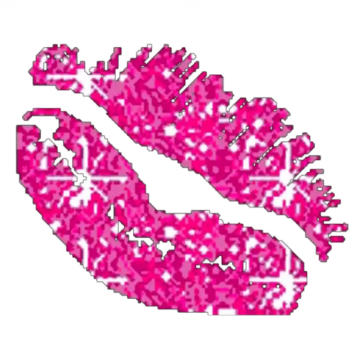 💋 Стикер «White and Pink» для Telegram