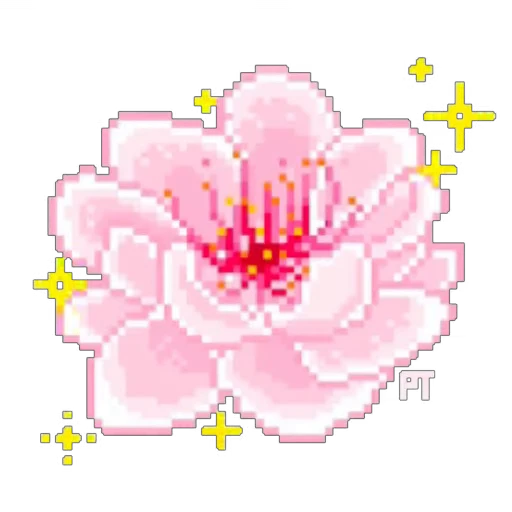🌸 Стикер «White and Pink» для Telegram