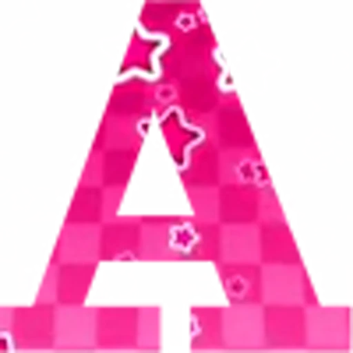 Эмодзи Pink Stars - розовые анимированные буквы для Telegram — скачать