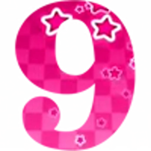 🔢 Эмодзи «Pink Stars - розовые анимированные буквы» для Telegram