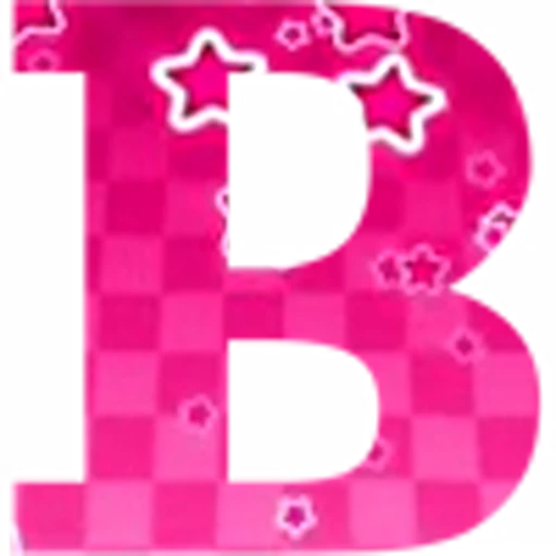 🅰️ Эмодзи «Pink Stars - розовые анимированные буквы» для Telegram