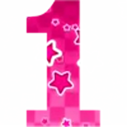 🔢 Эмодзи «Pink Stars - розовые анимированные буквы» для Telegram