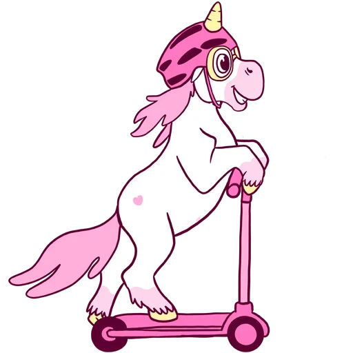 Стикерпак Pink Unicorn для Telegram