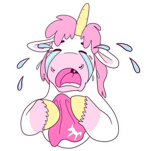 🤪 Стикер «Pink Unicorn» для Telegram
