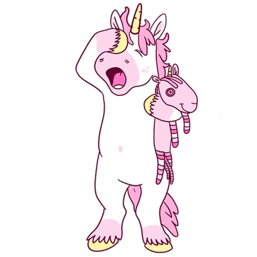😜 Стикер «Pink Unicorn» для Telegram