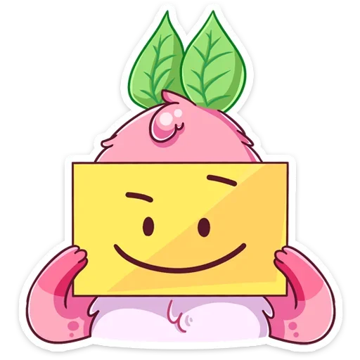🙂 Стикер «Пинки - розовая зайка,» для Telegram
