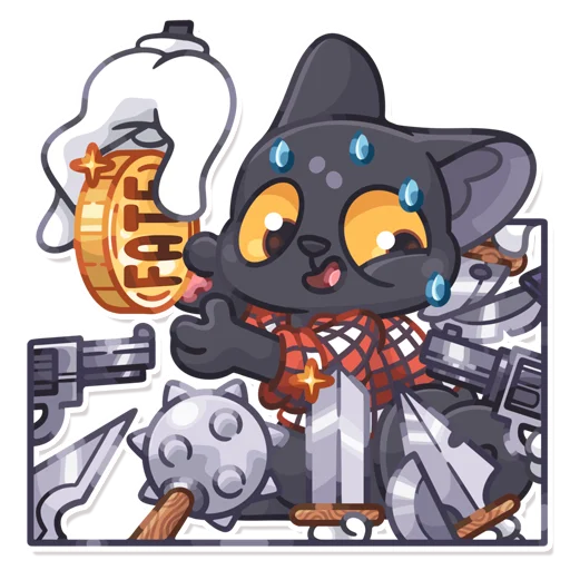 😅 Стикер «PinkyPawDice» для Telegram