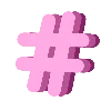 💞 Эмодзи «Pink Alphabet розовый алфавит» для Telegram
