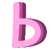 💞 Эмодзи «Pink Alphabet розовый алфавит» для Telegram