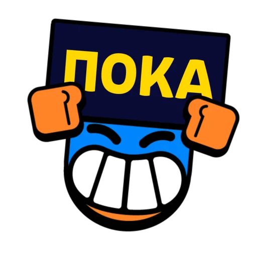 👋 Стикер «Слова в значках» для Telegram