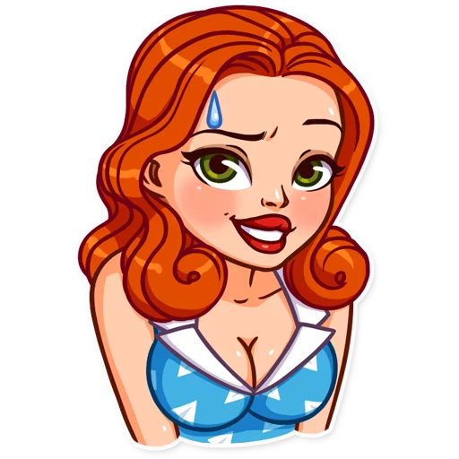 😅 Стикер «Pin up Girl» для Telegram