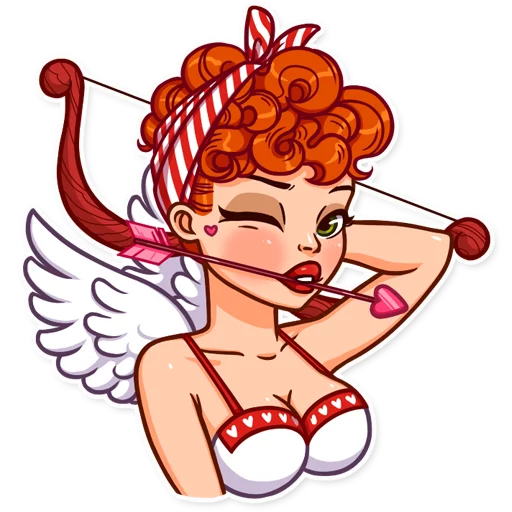 👼 Стикер «Pin up Girl» для Telegram